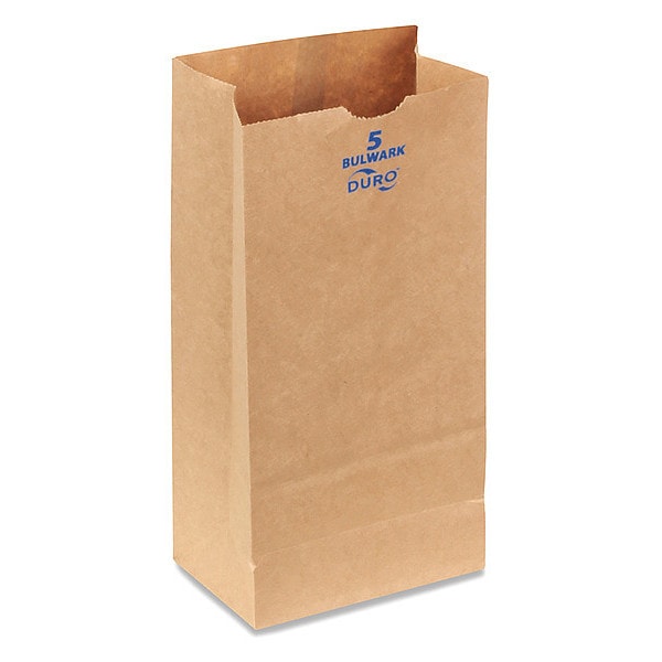 Grocery Bag, Brn, 10-5/16"L, 5-1/4" W, PK400