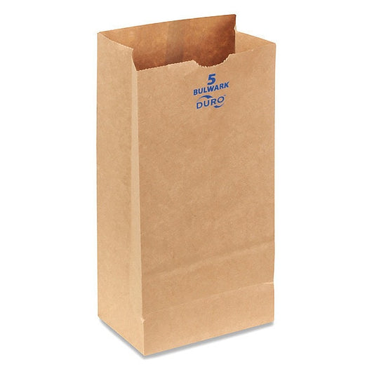 Grocery Bag, Brn, 10-5/16"L, 5-1/4" W, PK400