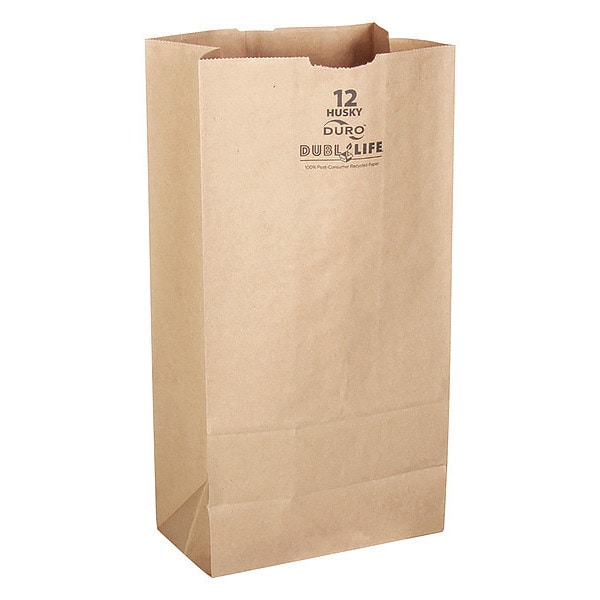 Grocery Bag, Brn, 13-3/4"L, 7-1/16" W, PK400