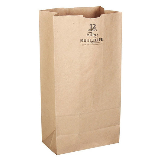 Grocery Bag, Brn, 13-3/4"L, 7-1/16" W, PK400
