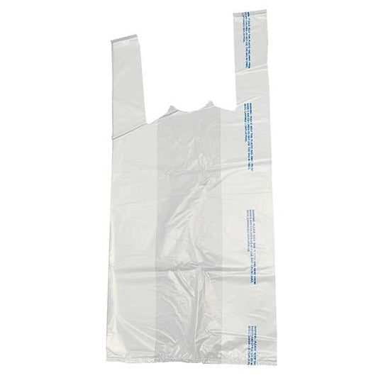 Carry Out Bags, 27-3/4" x 14", 0.75 mil, White, None, 500 PK