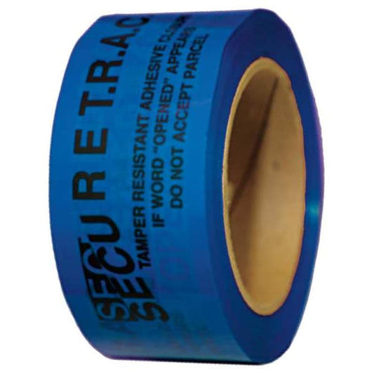 Tamper Evident Tape, Blue, 2Inx180Ft