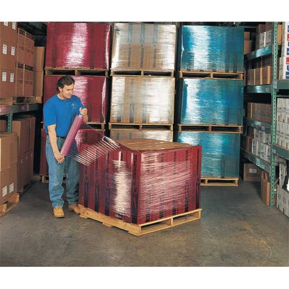 Stretch Wrap, 20" W x 1000 ft. L, 80 ga, Cast Style, Blue, Standard Duty