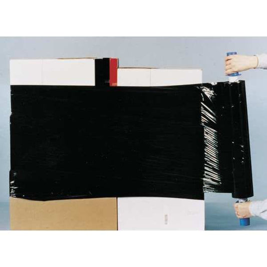 Stretch Wrap, 20" W x 1000 ft. L, 80 ga, Cast Style, Black, Standard Duty
