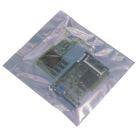 Static Shielding Bag, Zip Seal, 12 in L, 10 in W, 0.003 in Thick, Low Density Polyethylene (LDPE)