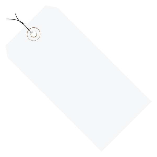Shipping Tags, Pre-Wired, 13 Pt., 5 1/4" x 2 5/8", White, 1000/Case