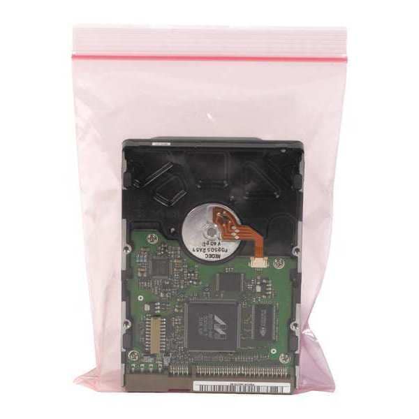 Anti-Static Poly Bags, 4" x 6", 4 mil, Clear, 1000 PK