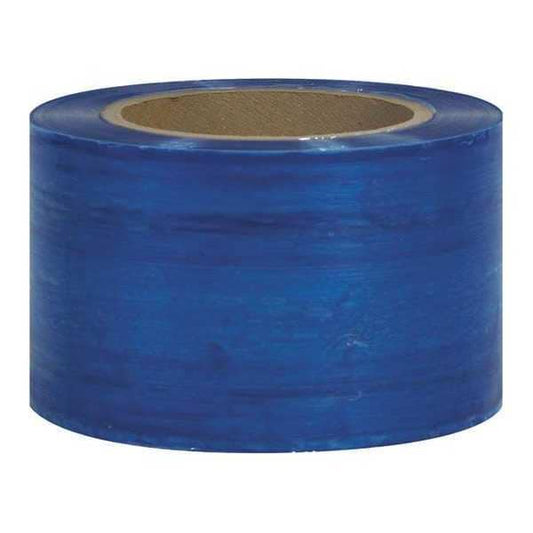Bundling Stretch Film, 3x80 Gx1000ft, PK18, 3" W x 1000 ft. L, 80 ga., Cast Style, Blue