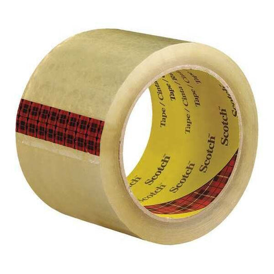 3M™ 3743 Carton Sealing Tape, 2.6 Mil, 3" x 55 yds., Clear, 6/Case