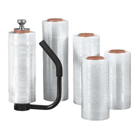 Stretch Film, 15"x70 Gaugex1500Ft, Clr, PK4, 15" W x 1500' L, Clear