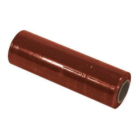 Stretch Film, 18"x80 Gaugex1500Ft, Red, PK4, 18" W x 1500 ft. L, 80 ga., Cast Style, Red