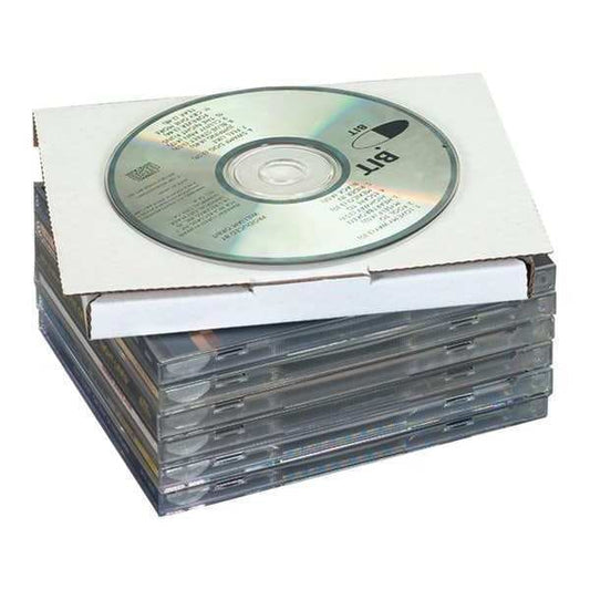 CD Mailers, 5 5/8" x 5" x 7/16", White, 50/Bundle