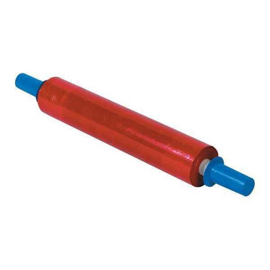 Colored Cast Stretch Film, 80Gx1000ft, PK4, 20" W x 1000' L, Red