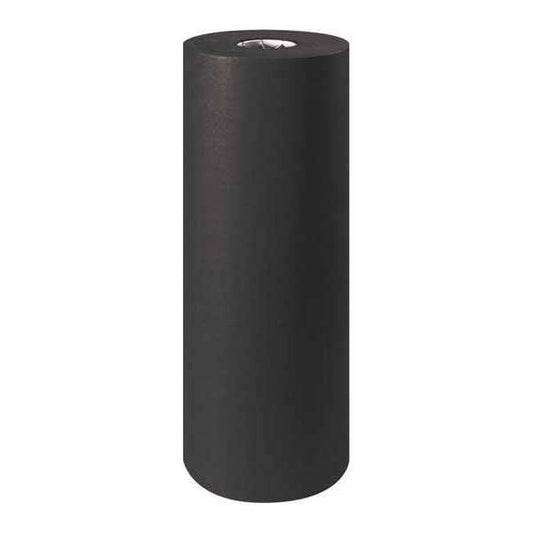 Colored Kraft Paper, 50#, 24", Black, 1/Roll