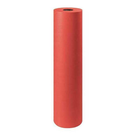 Colored Kraft Paper, 50#, 36", Red, 1/Roll