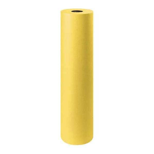 Colored Kraft Paper, 50#, 36", Yellow, 1/Roll
