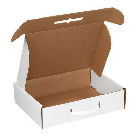 Corr Carrying Cases, 12 1/8"x9 1/4"x3", White, PK10