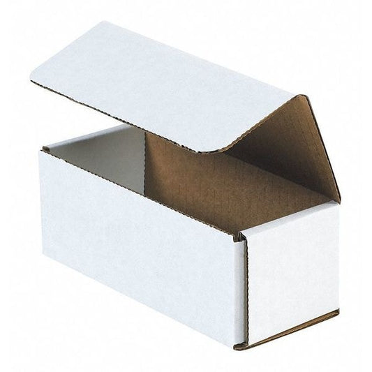 Corrugated Mailers, 9" x 6" x 3", White, 50/Bundle