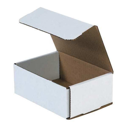 Corrugated Mailers, 6 1/2" x 4 1/2" x 2 1/2", White, 50/Bundle