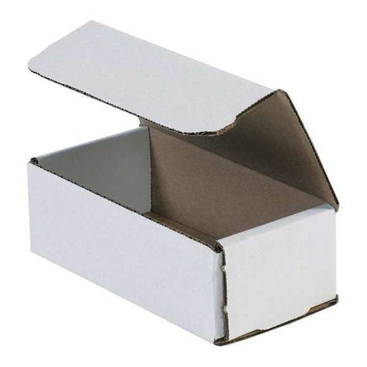 Corrugated Mailers , 6" x 3 5/8" x 2", White, 50/Bundle