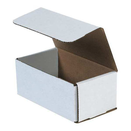 Corrugated Mailers, 7" x 4" x 3", White, 50/Bundle
