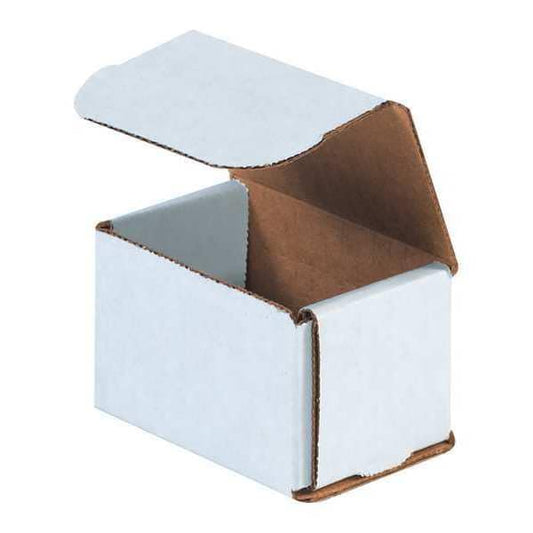 Corrugated Mailers, 3" x 2" x 2", White, 50/Bundle