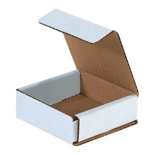 Corrugated Mailers, 3" x 3" x 1", White, 50/Bundle
