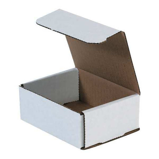 Corrugated Mailers, 5" x 4" x 2", White, 50/Bundle