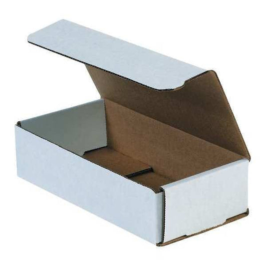 Corrugated Mailers, 9" x 4" x 2", White, 50/Bundle