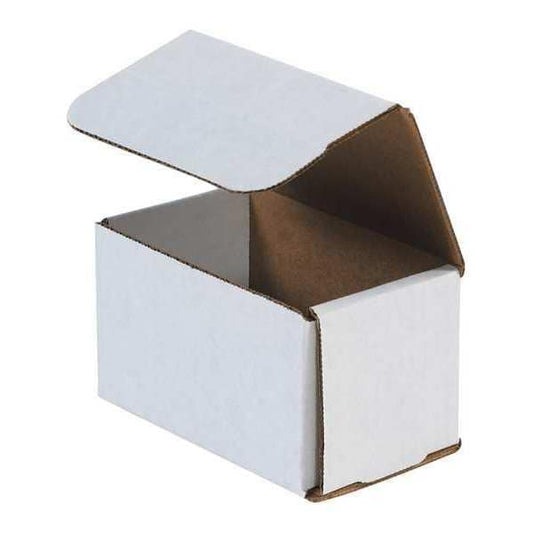 Corrugated Mailers, 5" x 3" x 3", White, 50/Bundle