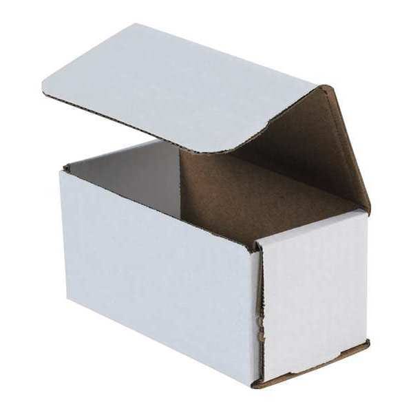 Corrugated Mailers, 5" x 5" x 2", White, 50/Bundle