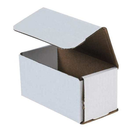 Corrugated Mailers, 5" x 5" x 2", White, 50/Bundle
