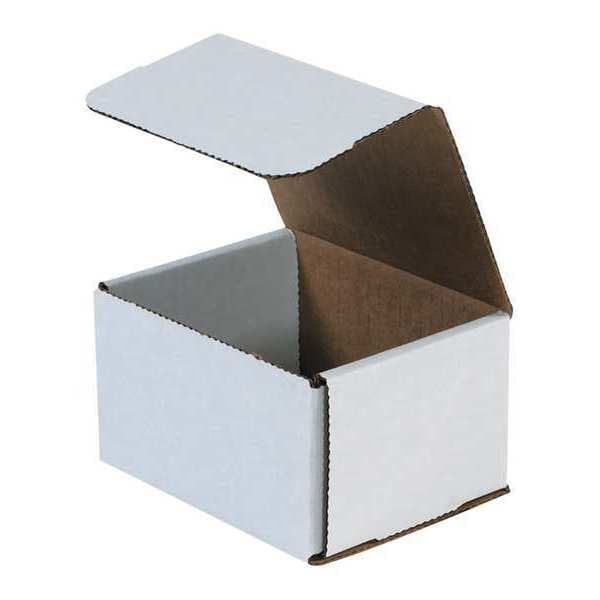 Corrugated Mailers, 5" x 4" x 3", White, 50/Bundle