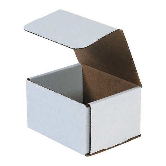 Corrugated Mailers, 5" x 4" x 3", White, 50/Bundle