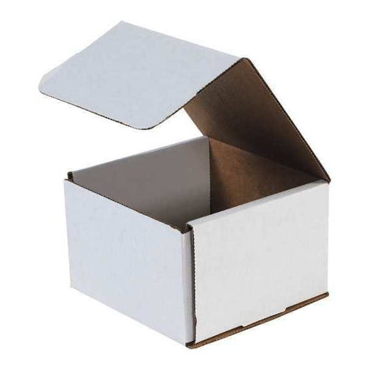 Corrugated Mailers, 8" x 8" x 6", White, 50/Bundle