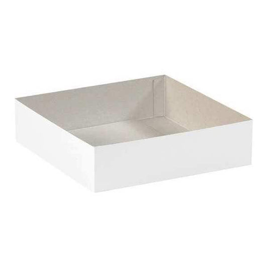 Deluxe Gift Box Bottoms, 19" x 12" x 3", White, 50/Case
