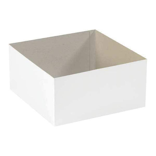 Deluxe Gift Box Bottoms, 19" x 12" x 6", White, 50/Case