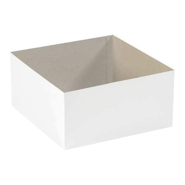 Deluxe Gift Box Bottoms, 12" x 12" x 6", White, 50/Case