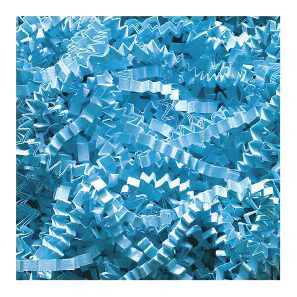 Crinkle Paper, 10 lb., Sky Blue, 1/Case