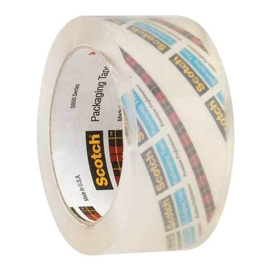 3M™ 3850 Crystal Clear Tape, 3.1 Mil, 2" x 55 yds., Clear, 12/Case