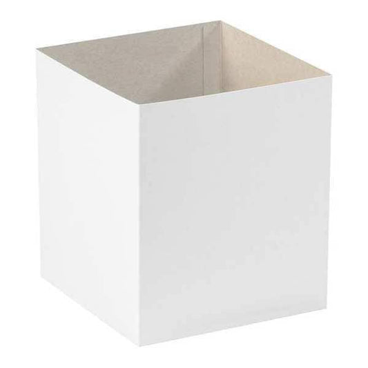 Deluxe Gift Box Bottoms, 8" x 8" x 9", White, 50/Case