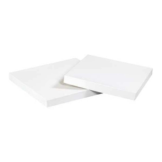 Deluxe Gift Box Lids, 6" x 6", White, 50/Case
