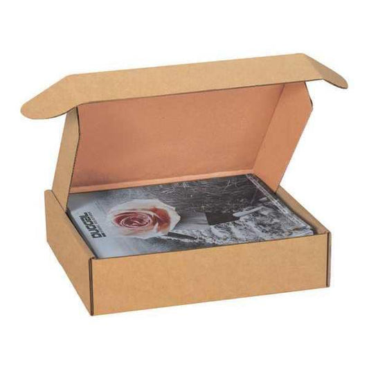 Deluxe Literature Mailers, 11 3/4" x 10 3/4" x 2 1/4", Kraft, 50/Bundle
