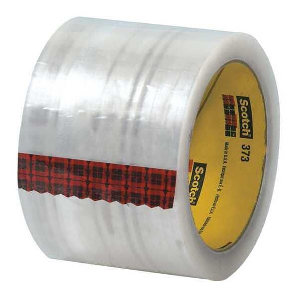 3M™ 373 Carton Sealing Tape, 2.5 Mil, 3" x 55 yds., Clear, 24/Case