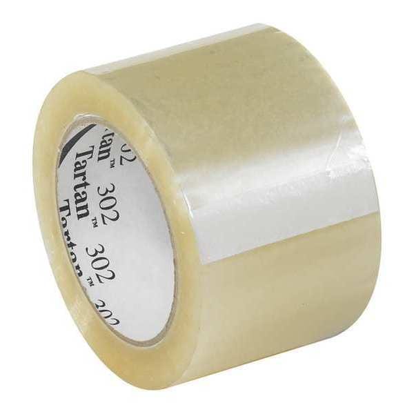3M™ 302 Carton Sealing Tape, 1.6 Mil, 3" x 110 yds., Clear, 24/Case