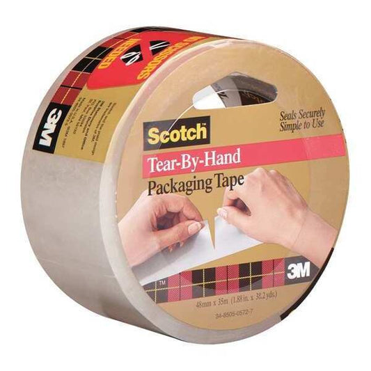 3M™ 3842 Carton Sealing Tape, 2.6 Mil, 2" x 38 yds., Clear, 6/Case