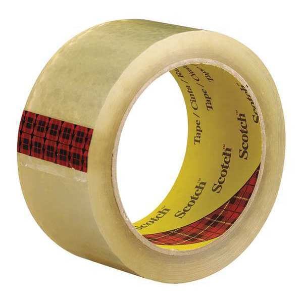 3M™ 3743 Carton Sealing Tape, 2.6 Mil, 2" x 55 yds., Clear, 6/Case