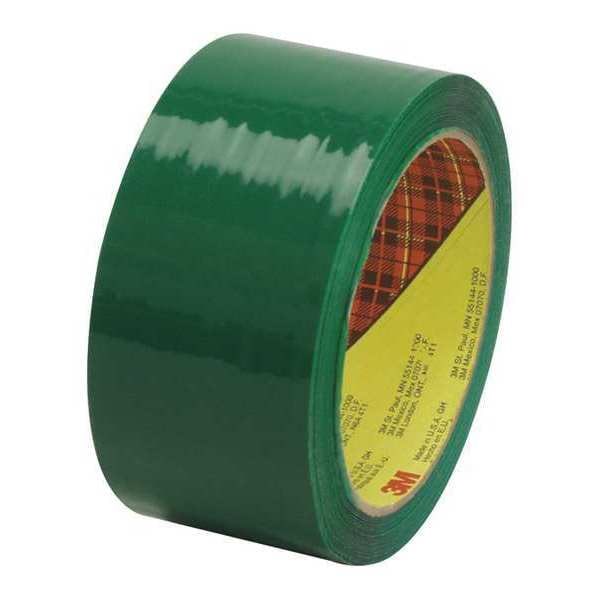 3M™ 373 Carton Sealing Tape, 2.5 Mil, 2" x 55 yds., Green, 6/Case