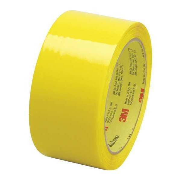 3M™ 373 Carton Sealing Tape, 2.5 Mil, 2" x 55 yds., Yellow, 6/Case