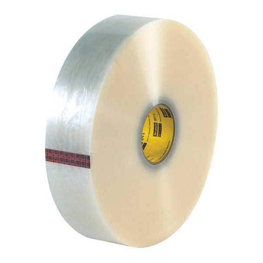 3M™ 371 Carton Sealing Tape, 1.9 Mil, 2" x 1500 yds., Clear, 6/Case